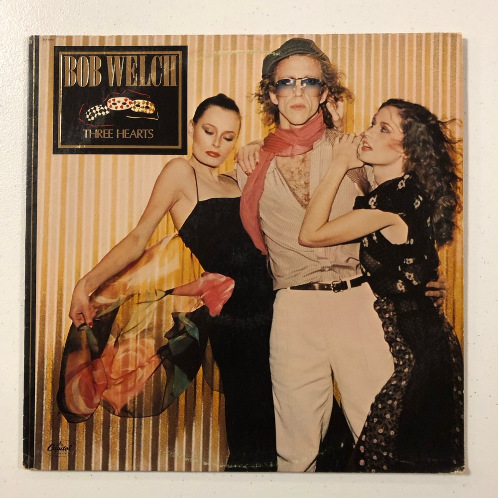 12” LP Vinyl Record  BOB WELCH  Three Hearts